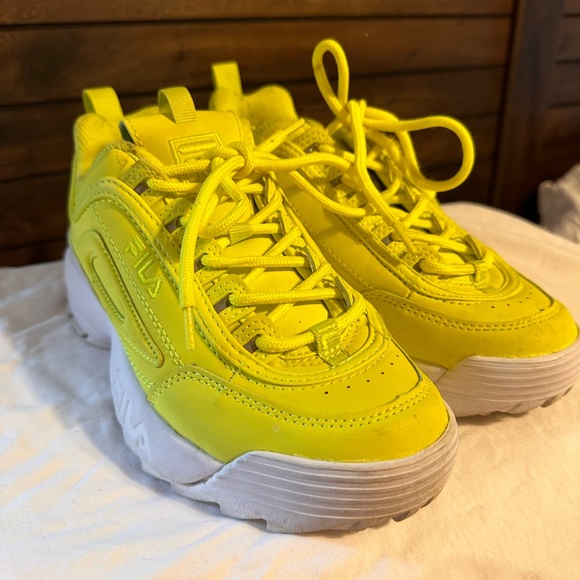 Neon Fila Disruptor Sneakers Women’s 6.5 - Picture 6 of 6